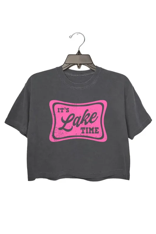 It's Lake Time Crop Top For Women sold by Fancy Tees