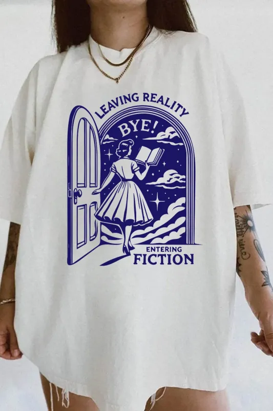 Leaving Reality Entering Fiction Tee For Women sold by Fancy Tees