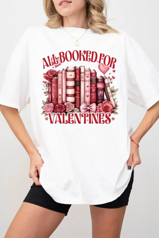 All Booked For Valentines Tee For Women sold by Fancy Tees