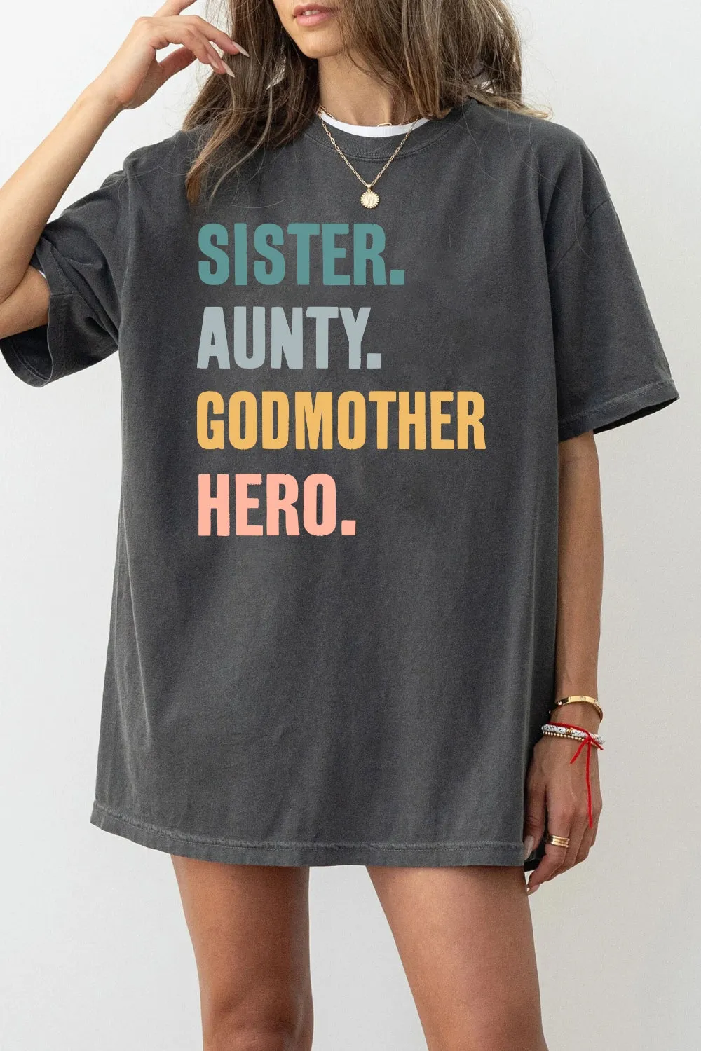 Sister Aunty Godmother Hero Tee For Women sold by Fancy Tees