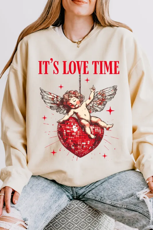 It's Love Time Cupid Sweatshirt For Women sold by Fancy Tees