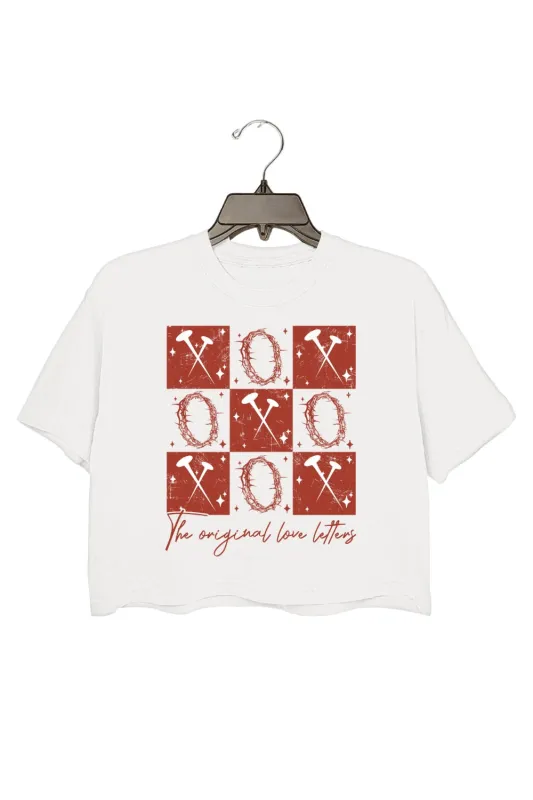 XOXO Love Letters Crop Top For Women sold by Fancy Tees