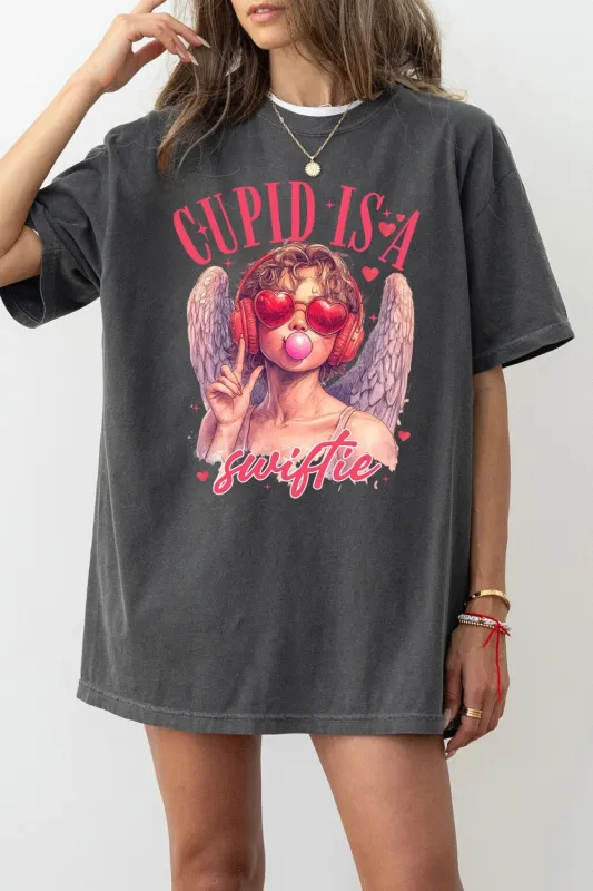 Cupid Is A Swiftie Valentines Tee For Women sold by Fancy Tees