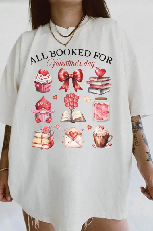 All Booked For Valentines Bookish Tee For Women sold by Fancy Tees