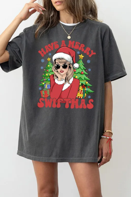 Have A Merry Swiftmas Christmas Tee For Women sold by Fancy Tees