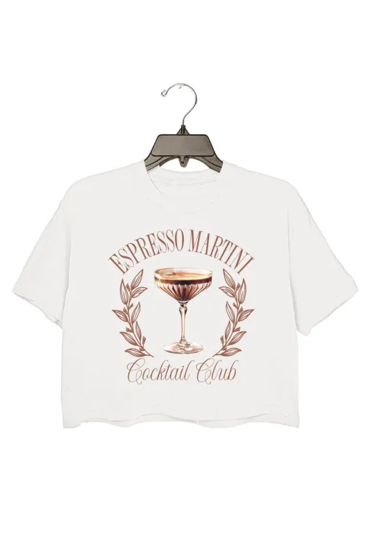 Espresso Martini Cocktail Club Crop Top For Women sold by Fancy Tees