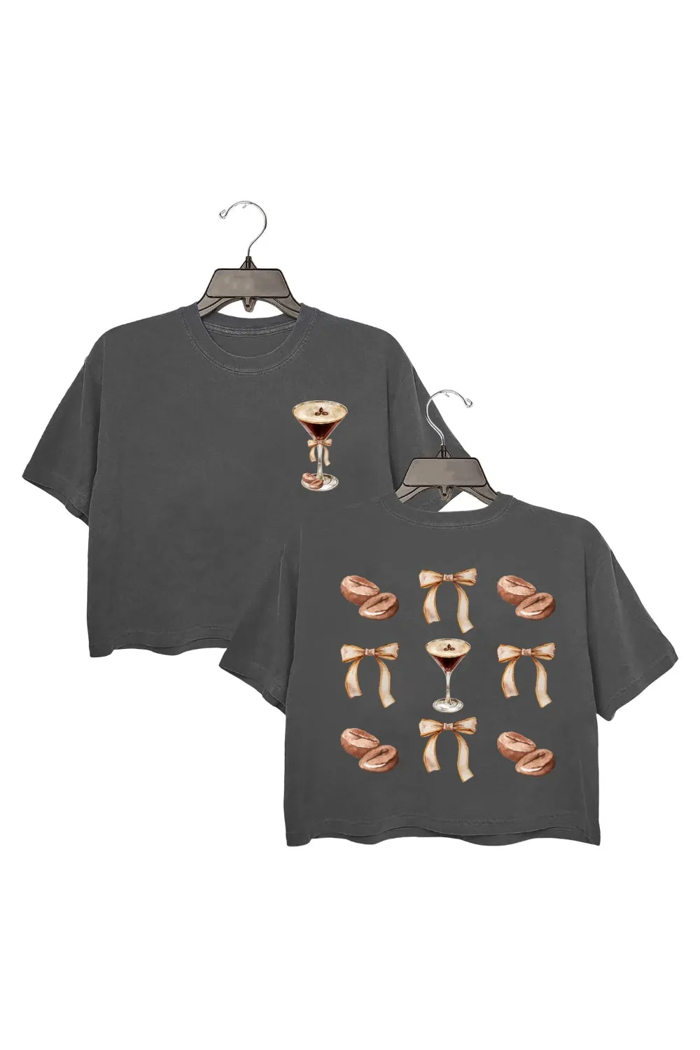 Coquette Espresso Martini Lover Crop Top For Women sold by Fancy Tees