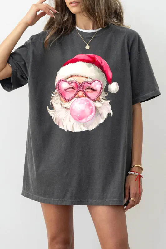 Santa Claus Bubble Gum Tee For Women sold by Fancy Tees