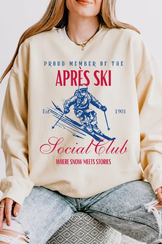 Apres Ski Social Club Sweatshirt For Women sold by Fancy Tees
