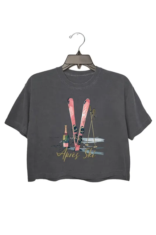 Après Ski Lover Crop Top For Women sold by Fancy Tees