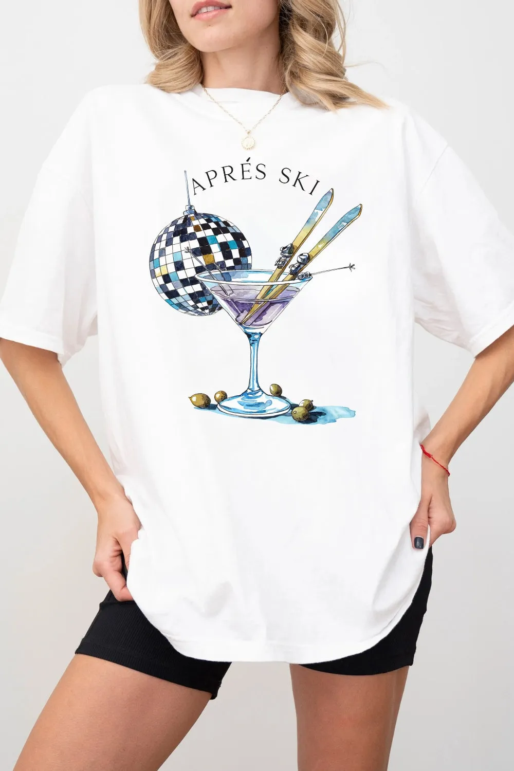 Aprés Ski Club Tee For Women sold by Fancy Tees product image thumbnail 4