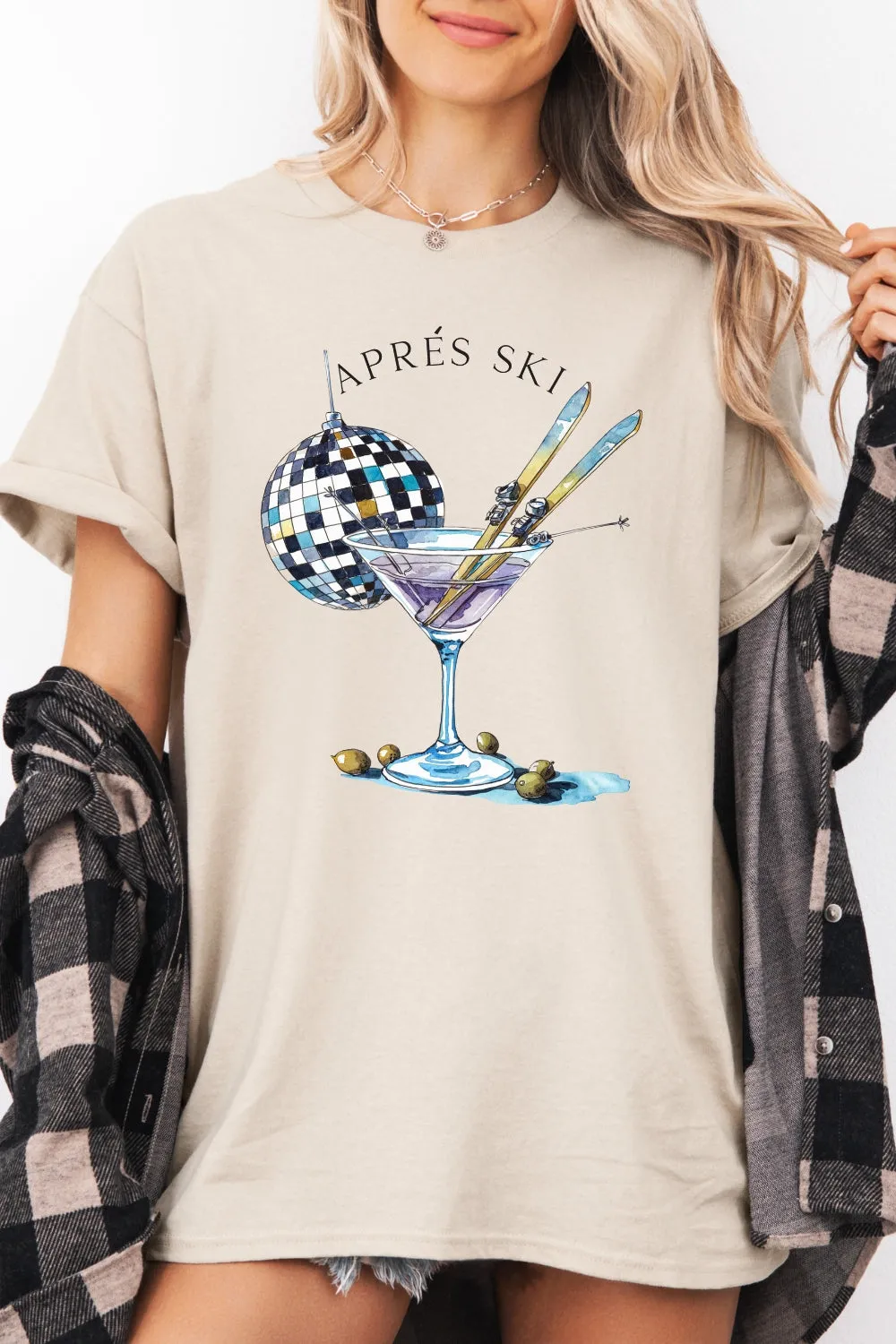 Aprés Ski Club Tee For Women sold by Fancy Tees product image thumbnail 2