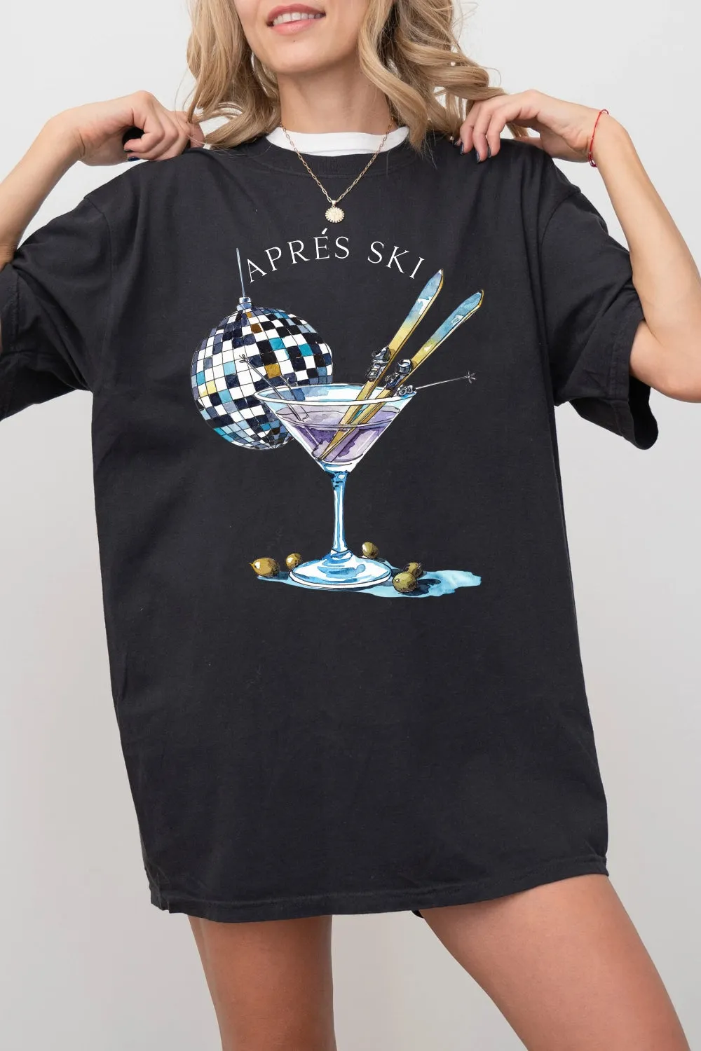 Aprés Ski Club Tee For Women sold by Fancy Tees product image thumbnail 3