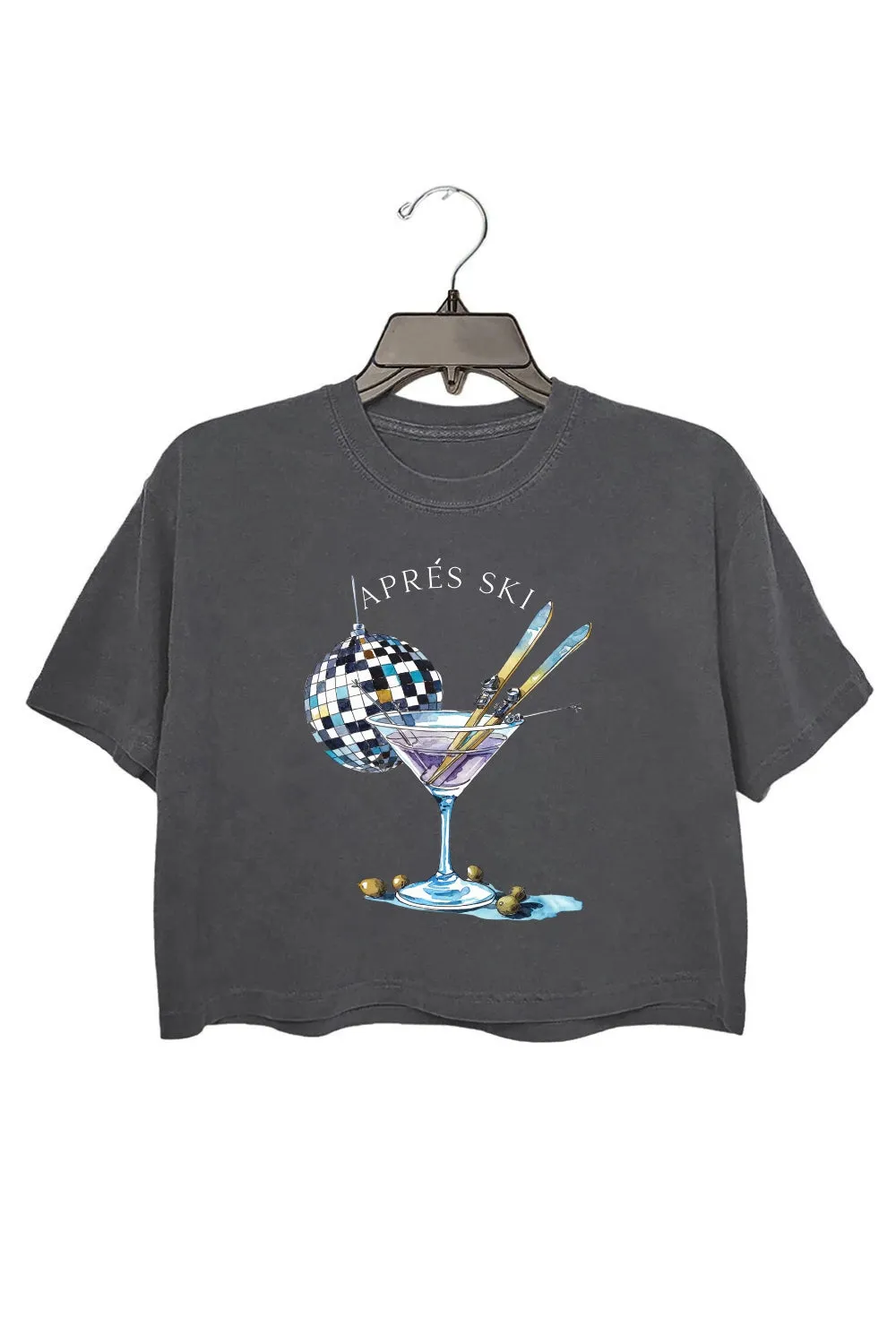Aprés Ski Club Crop Top For Women sold by Fancy Tees
