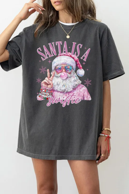 Santa Is A Swiftie Tee For Women sold by Fancy Tees