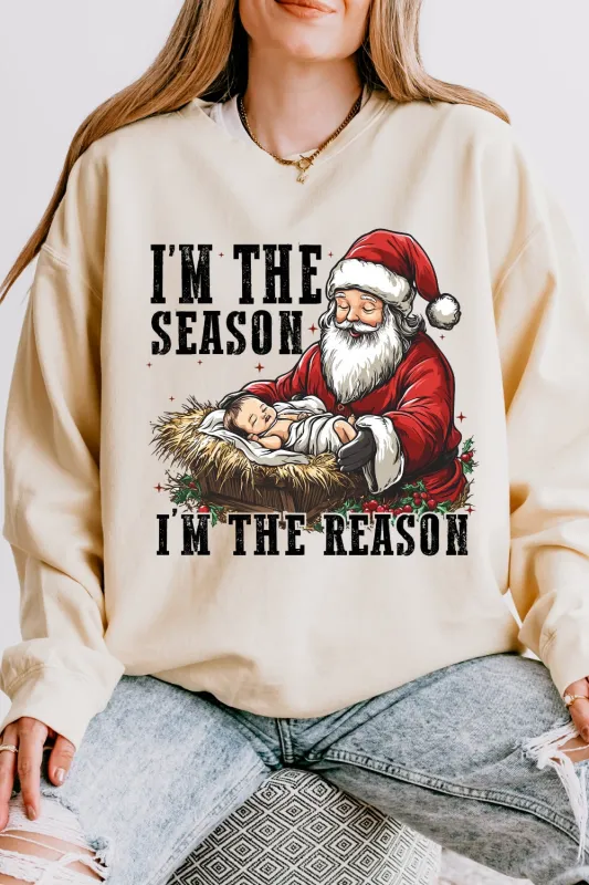 Jesus Is The Reason For The Season Sweatshirt For Women sold by Fancy Tees