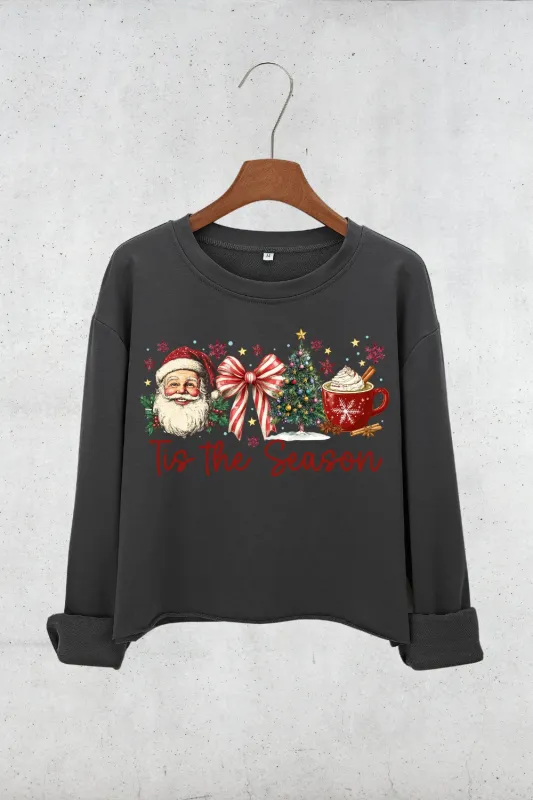 Christmas Tis The Season Crop Sweatshirt For Women sold by Fancy Tees