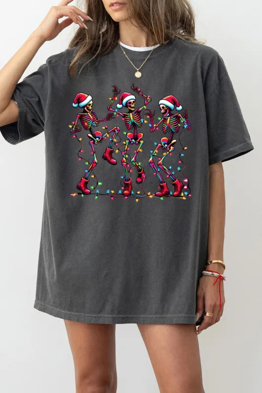 Christmas Dancing Skeleton Tee For Women sold by Fancy Tees