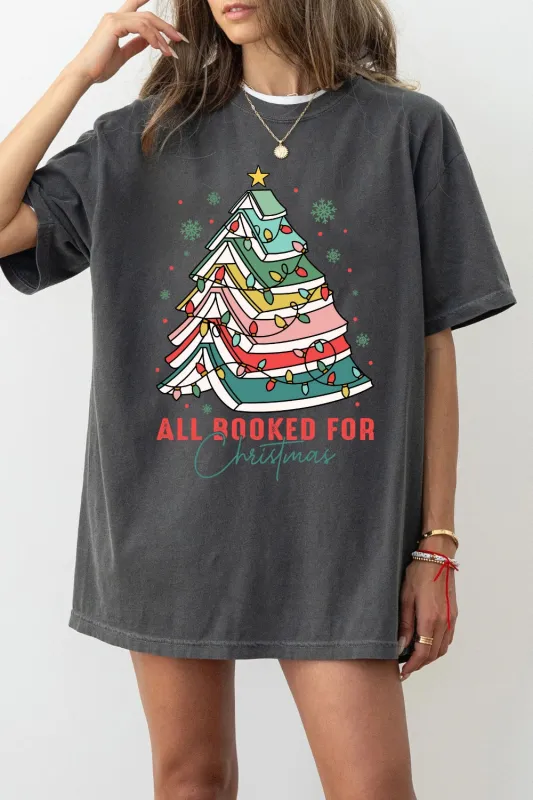 All Booked for Christmas Tee For Women sold by Fancy Tees