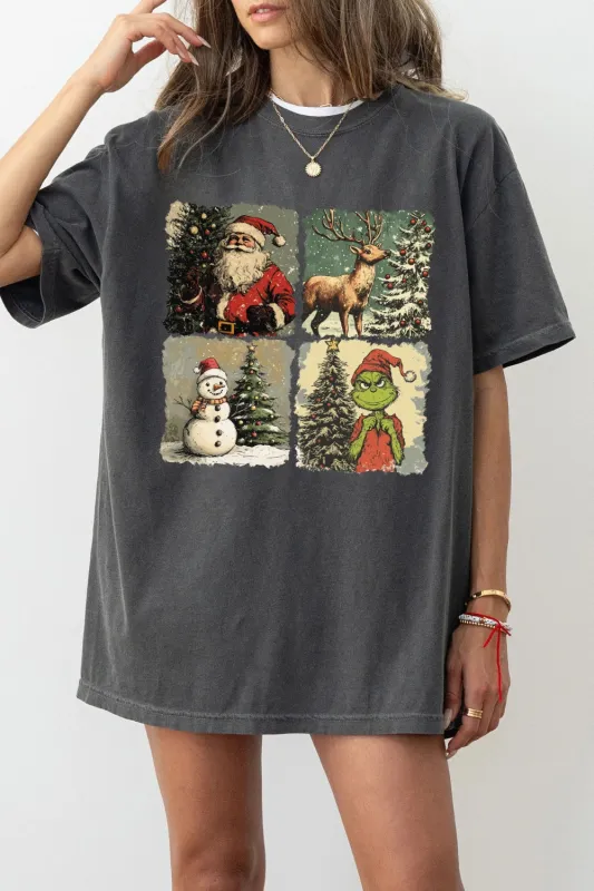 Retro Christmas Santa Claus Tee For Women sold by Fancy Tees