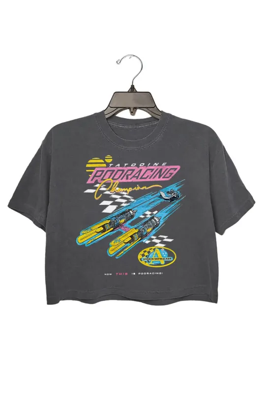 Tatooine Podracing Champion Crop Tee For Women sold by Fancy Tees