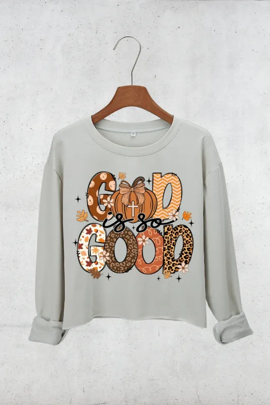 God Is So Good Crop Sweatshirt For Women sold by Fancy Tees
