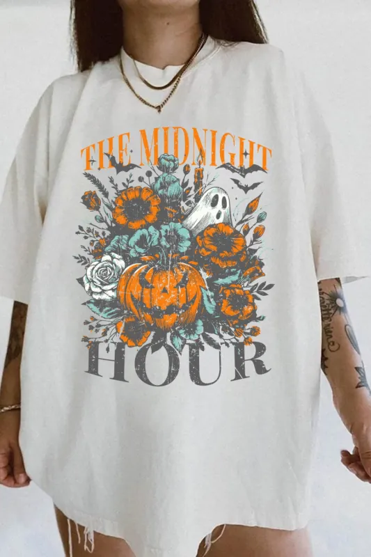The Midnight Hour Halloween Tee For Women sold by Fancy Tees