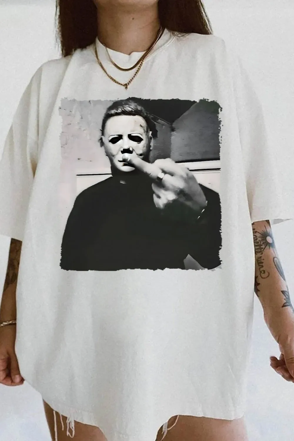 Horror Movie Michael Myers Funny Tee For Women sold by Fancy Tees
