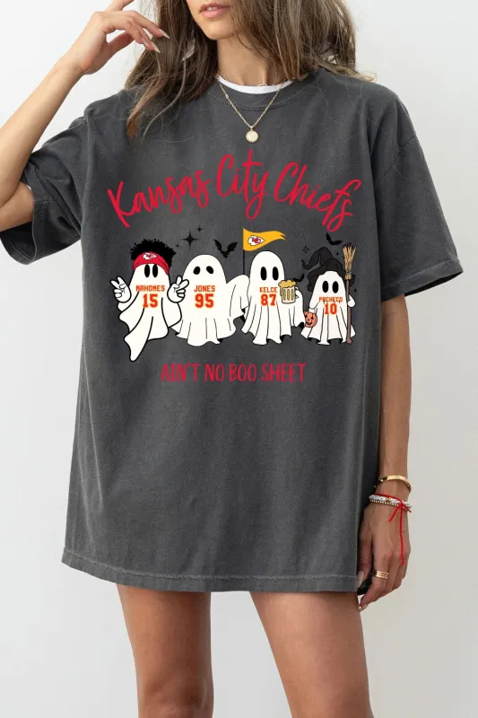 Kansas City Chiefs Ain't No Boo Sheet Tee For Women made by Fancy Tees
