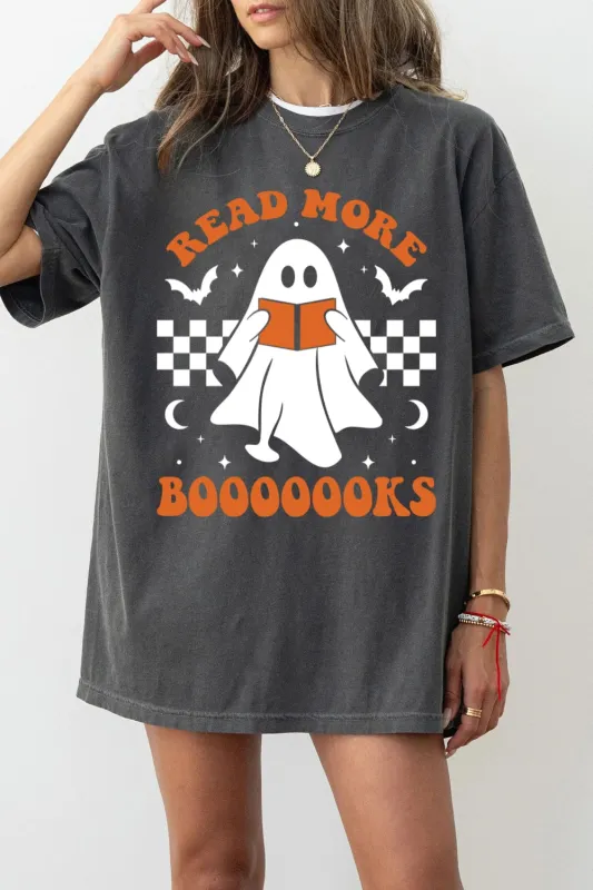 Retro Read More Books Spooky Tee For Women sold by Fancy Tees