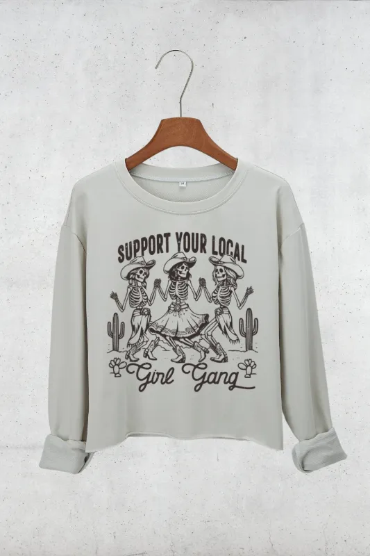 Support Your Local Girl Gang Sweatshirt For Women sold by Fancy Tees
