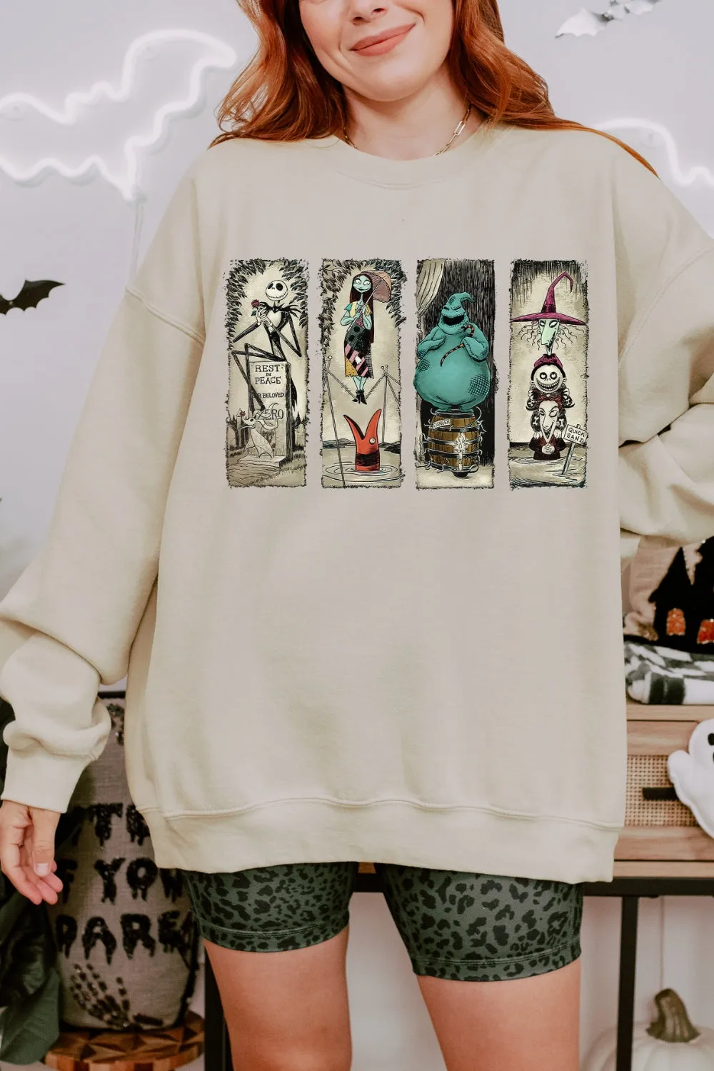 The Nightmare Before Christmas Sweatshirt For Women sold by Fancy Tees product image thumbnail 2