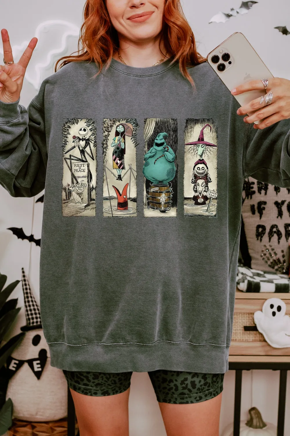 The Nightmare Before Christmas Sweatshirt For Women sold by Fancy Tees