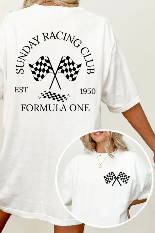 Sunday Racing Club Formula One Tee For Women sold by Fancy Tees