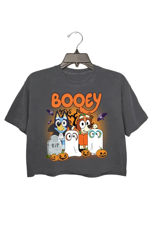 Spooky Season Booey Crop Top For Women sold by Fancy Tees