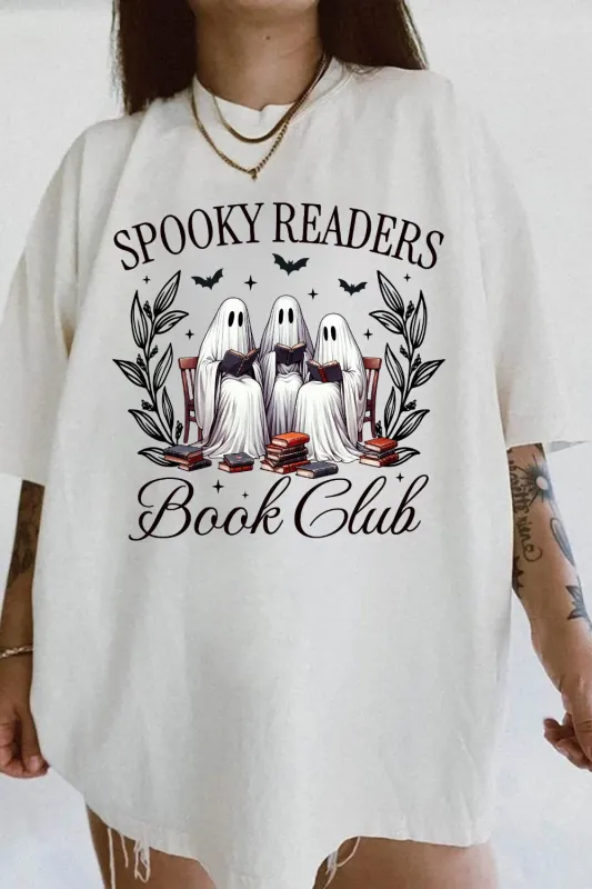 Spooky Readers Book Club Tee For Women sold by Fancy Tees