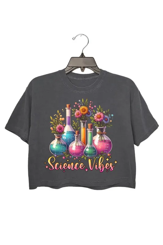 Science Vibes Crop Top For Women sold by Fancy Tees