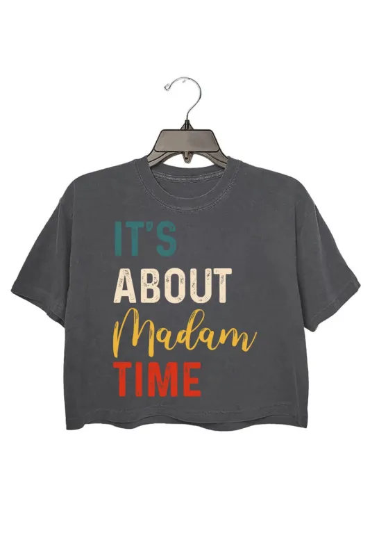 It's About Madam Time Crop Tee For Women sold by Fancy Tees