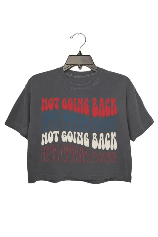 We Are Not Going Back Wave Crop Top For Women sold by Fancy Tees
