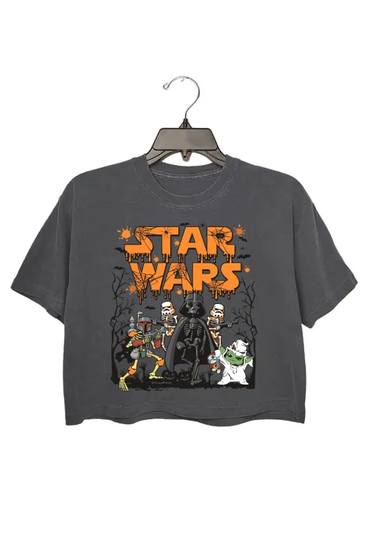 Star Wars Halloween Galaxy's Edge Crop Tee For Women sold by Fancy Tees