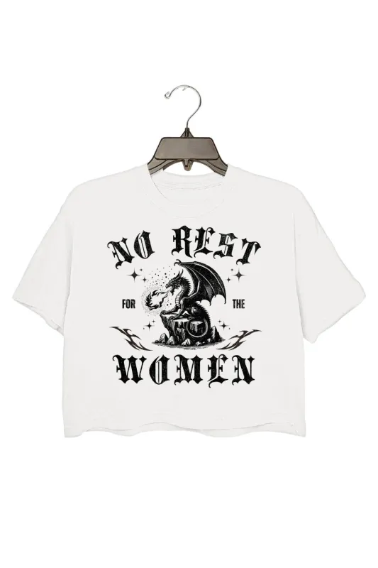 No Rest for the Women Dragon Crop Top For Women sold by Fancy Tees
