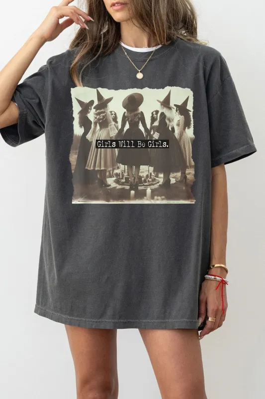 Girls Will Be Girls Witches Club Tee  For Women sold by Fancy Tees