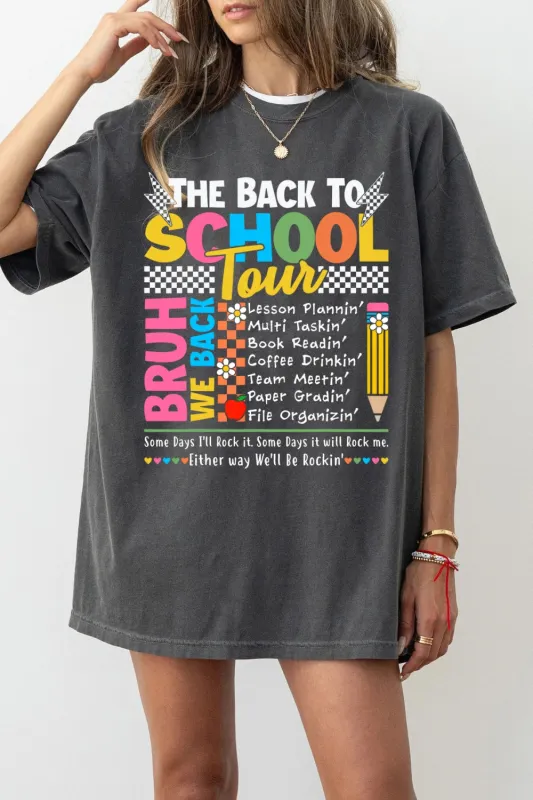 The Back To School Tour Tee For Women sold by Fancy Tees