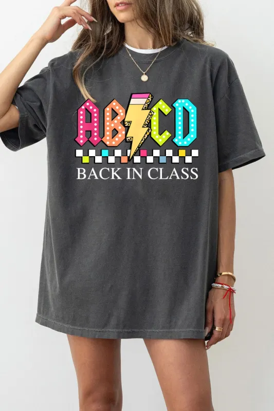 ABCD Back In Class Tee For Women sold by Fancy Tees