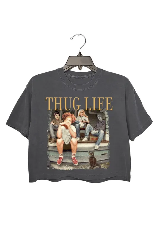 Thug Life Bad Witches Crop Top For Women sold by Fancy Tees