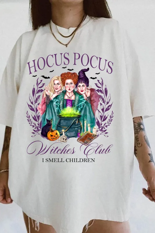 Witches Club Halloween Tee For Women sold by Fancy Tees