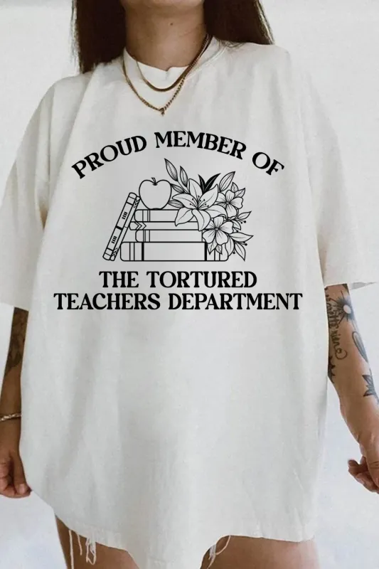 Proud Member Of TTPD Teachers Department Books Tee For Women sold by Fancy Tees