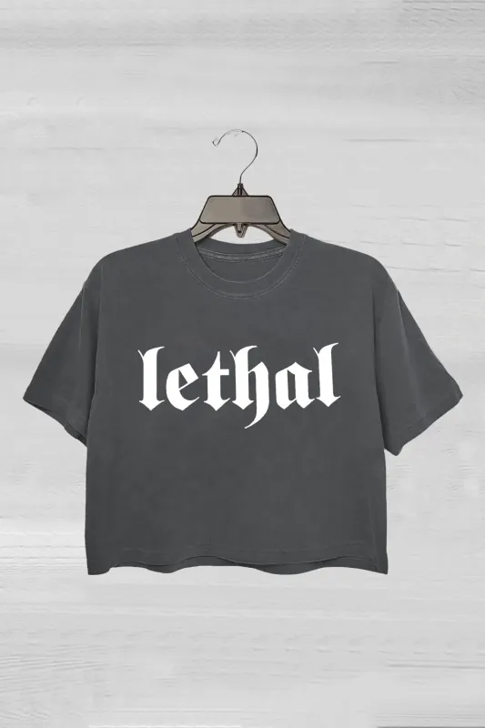 Gothic Lethal Crop Tee For Women sold by Fancy Tees