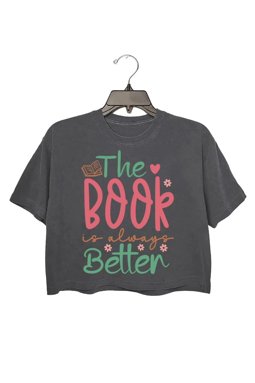 The Book Is Always Better Funny Crop Top For Women sold by Fancy Tees