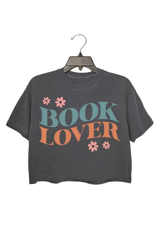 Book Lover Flowers Crop Top For Women sold by Fancy Tees